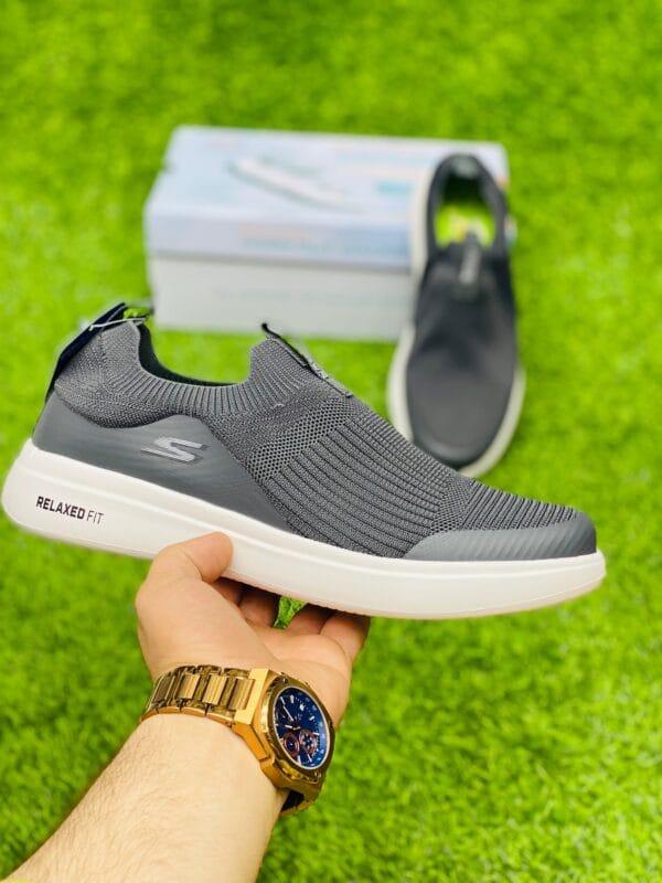 Skechers Relaxed Fit Shoes - Gray White - PP00200