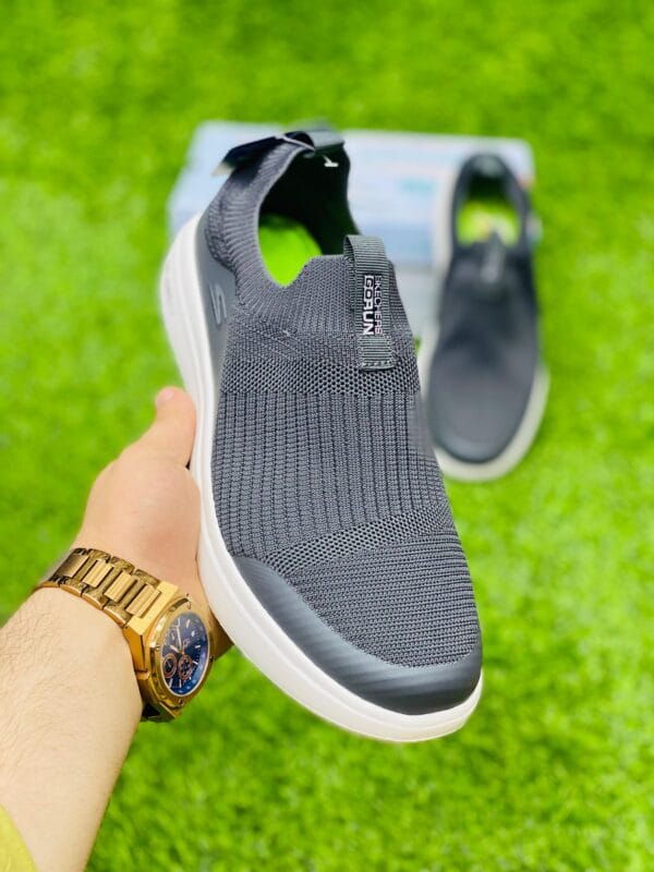 Skechers Relaxed Fit Shoes - Gray White - PP00200 - Image 3