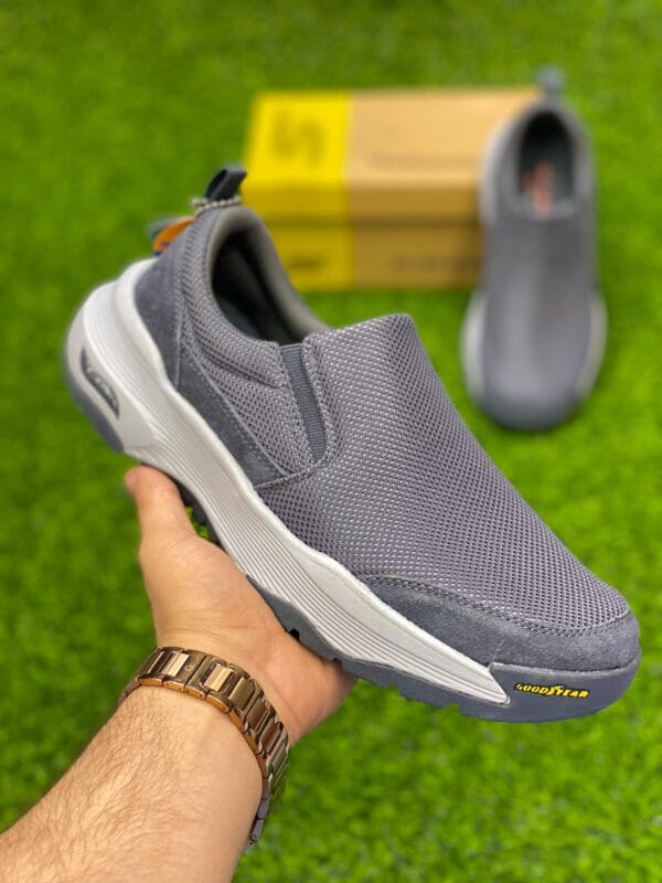 Skechers Hyper Burst Arch Fit Shoes - Gray White - PP00199