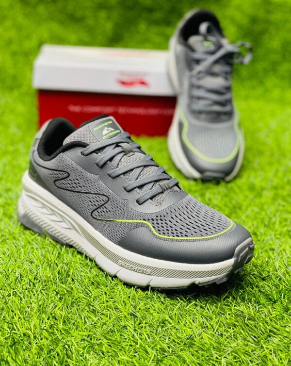 Skechers Hyper Burst  Shoes - Gray White - PP00192 - Image 4