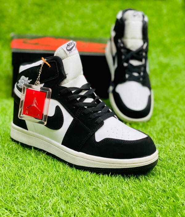 Jordan 1 High Top Sneakers - Black White - PP00189 - Image 3