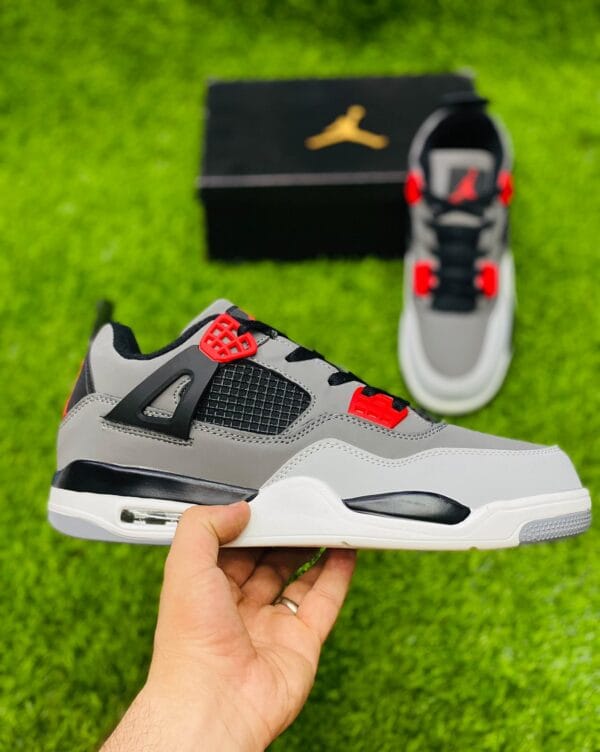 Jordan Retro 4 Sneakers - Gray White - PP00202 - Image 6