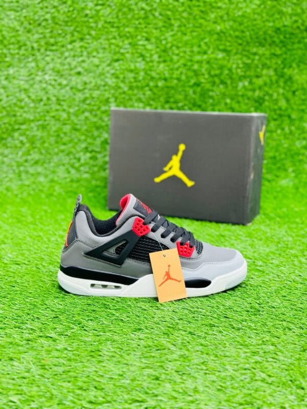 Jordan Retro 4 Sneakers - Gray White - PP00202 - Image 2