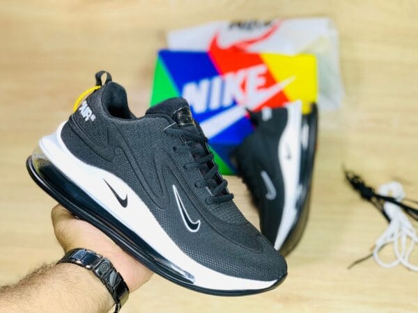 Nike Air Max UltraLite Sports Shoes - Black White - PP00254