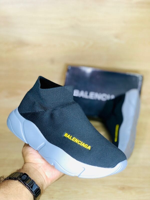 Balenciaga High Performance Sneakers - Black White - PP00218