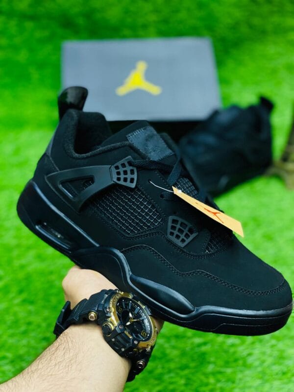 Jordan Retro 4 Sneakers - All Black - PP00247 - Image 4